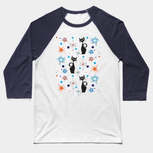 Starburst Atomic Cats Baseball T-Shirt